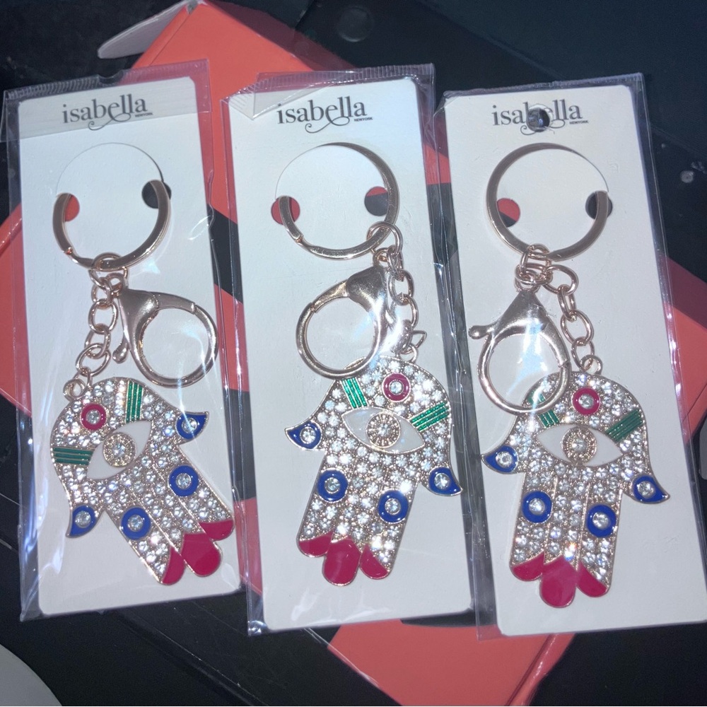 Abella Red and Green Key& Card Holder with Elegant Design